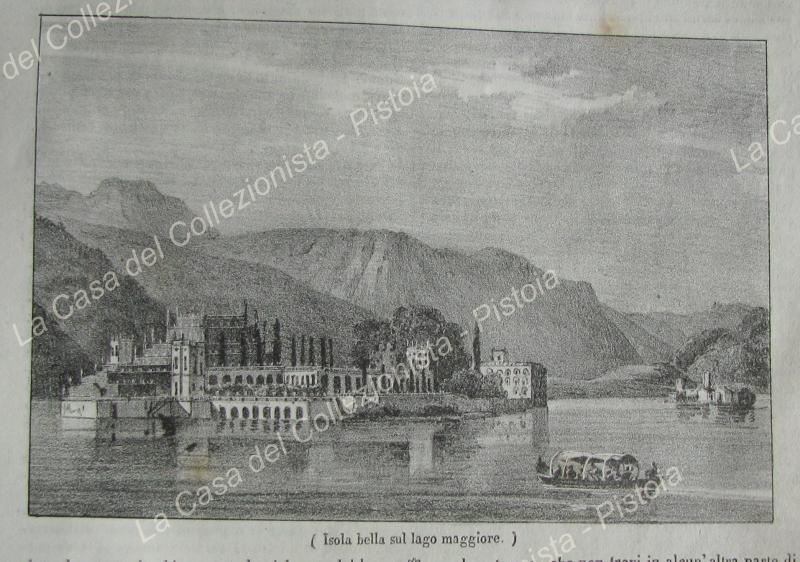 ISOLE BORROMEE, Lago Maggiore. Poliorama Pittoresco 1837. Fascicolo intero
