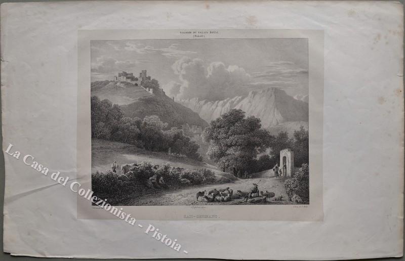 LAZIO – CASSINO. “San – Germano”. Villeneuve dis., Motte lit., circa 1830.