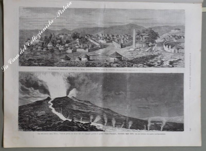 INONDAZIONE DI TORINO - EDIZIONE DELL'ETNA. Varie xilografie da L'Illustrazione Italiana...