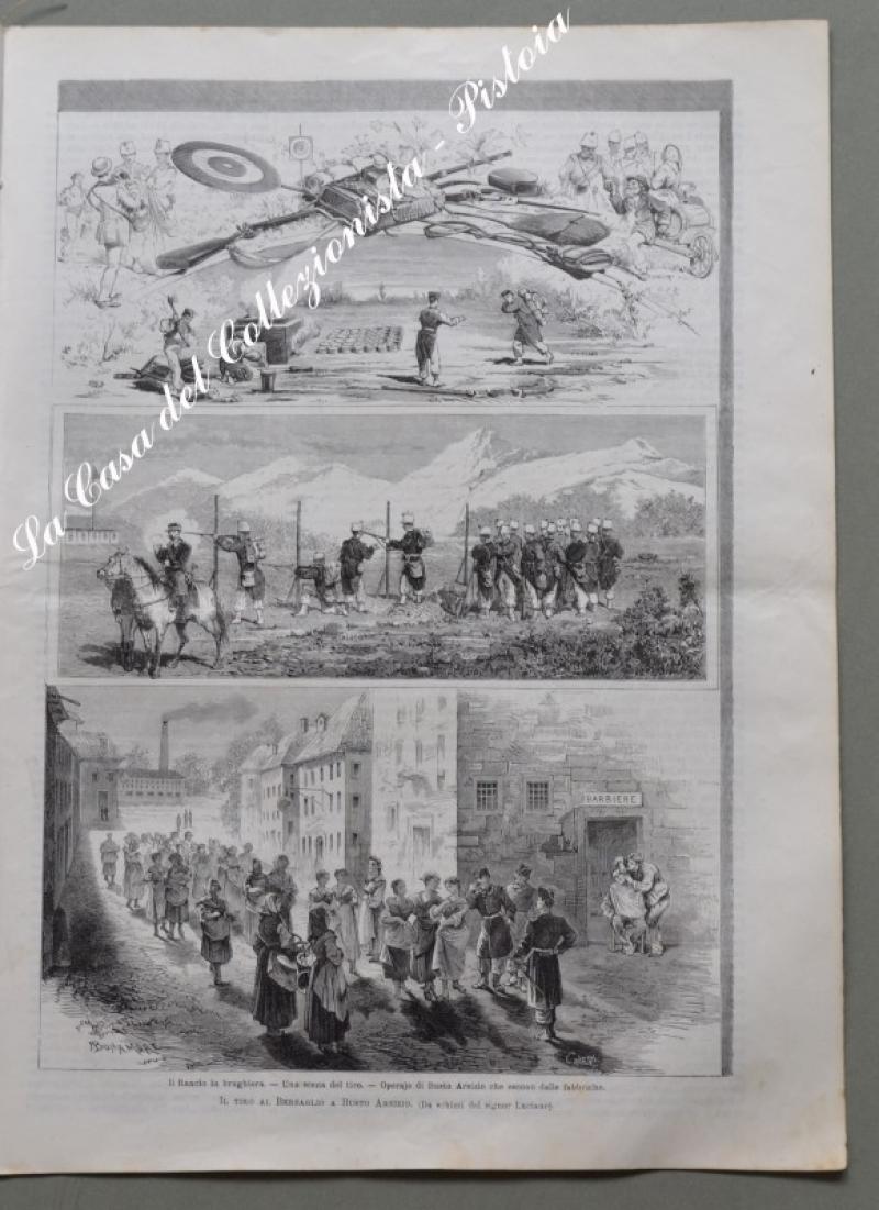 INONDAZIONE DEL TANARO. Quattro xilografie da L'Illustrazione Italiana...