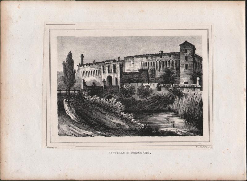 LOMBARDIA – BERGAMO. “CASTELLO DI PAGAZZANO". Giuseppe Elena. Due belle vedute.