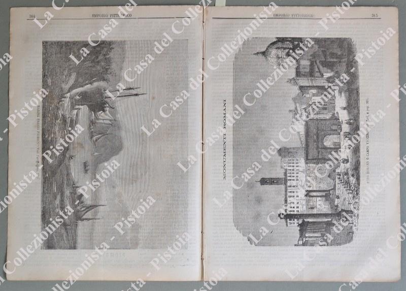 PIOMBINO - TRIESTE. Fascicolo numero 41 del 1865 de L'EMPORIO PITTORESCO.