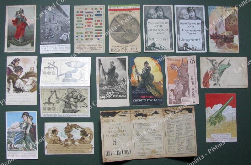 PRESTITO NAZIONALE GUERRA. 17 cartoline d'epoca