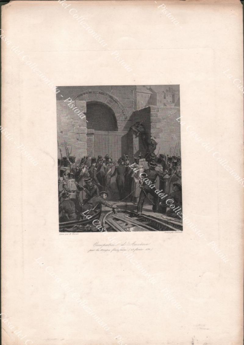 Marche. ANCONA. Occupation d'Ancone par les troupes francais 23 fevrier 1832