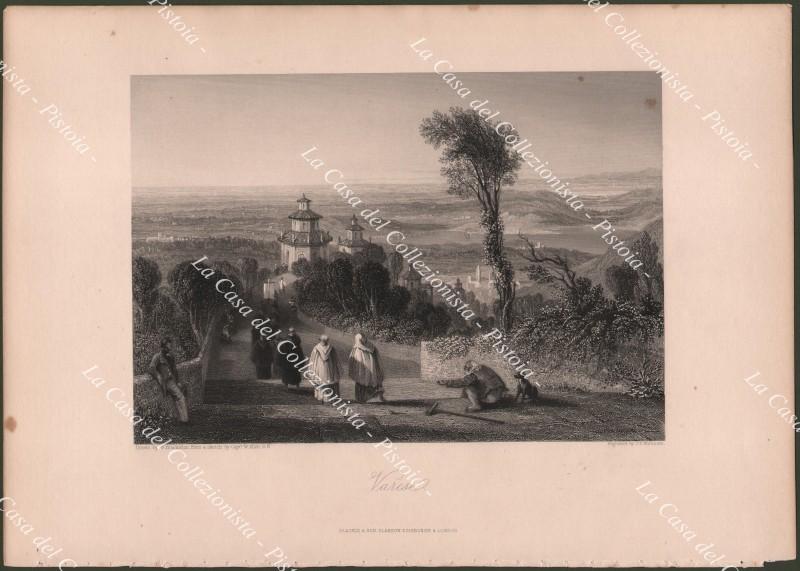 Lombardia. VARESE. Veduta generale dall'opera di Brockedon, circa 1840