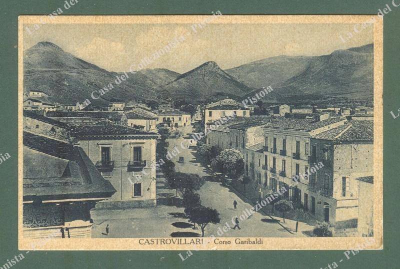 Calabria. CASTROVILLARI, Cosenza. Corso Garibaldi. Cartolina d'epoca viaggiata nel 1939.
