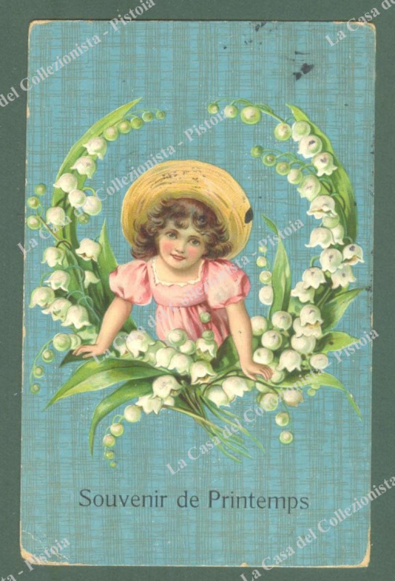 CARTOLINA A RILIEVO. Viaggiata nel 1907.