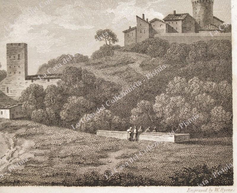 Lazio. MARINO, Roma. ANNO 1799. "Marino". Acquaforte tratta dall'opera di J. Smith