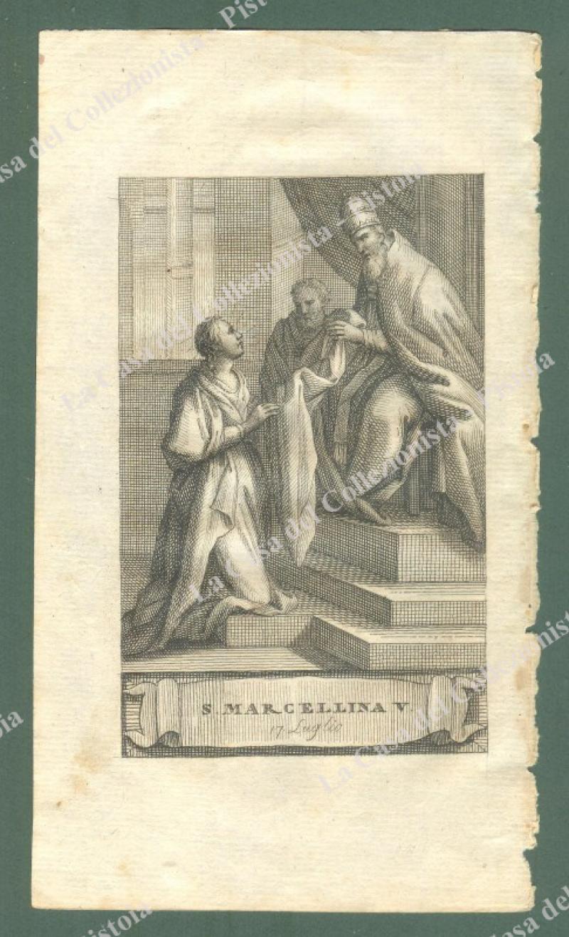 S.MARCELLINA. Acquaforte tratta dall'opera di N.Pagni e G. Bardi. Firenze, 1797