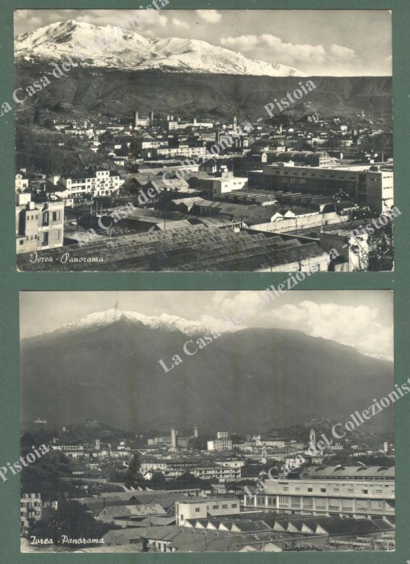IVREA, Torino. 2 cartoline d'epoca viaggiate