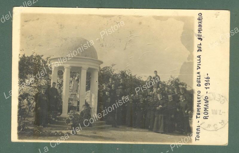 ROMA. TORRI-Tempietto della Villa del Seminario Romano 1916. Cartolina d'epoca viaggiata