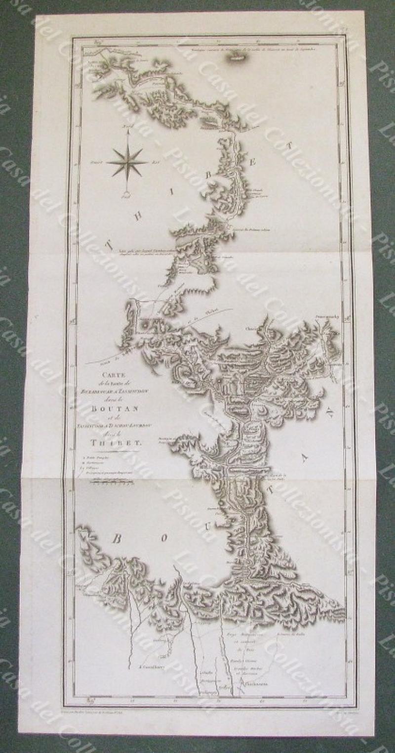 ASIA, TIBET, BOUTAN. Dall’opera di S.Turner, edita a Parigi da Buisson, 1800