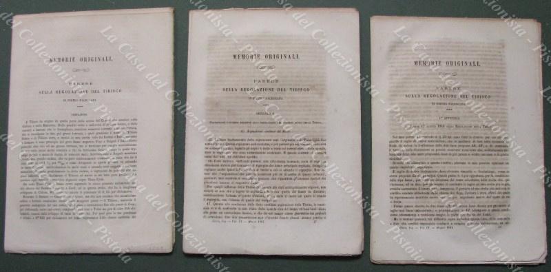 EUROPA. FIUME TIBISCO. Tre stralci del 1861. Tratti da IL GIORNALE DELL’INGEGNERE ARCHITETTO