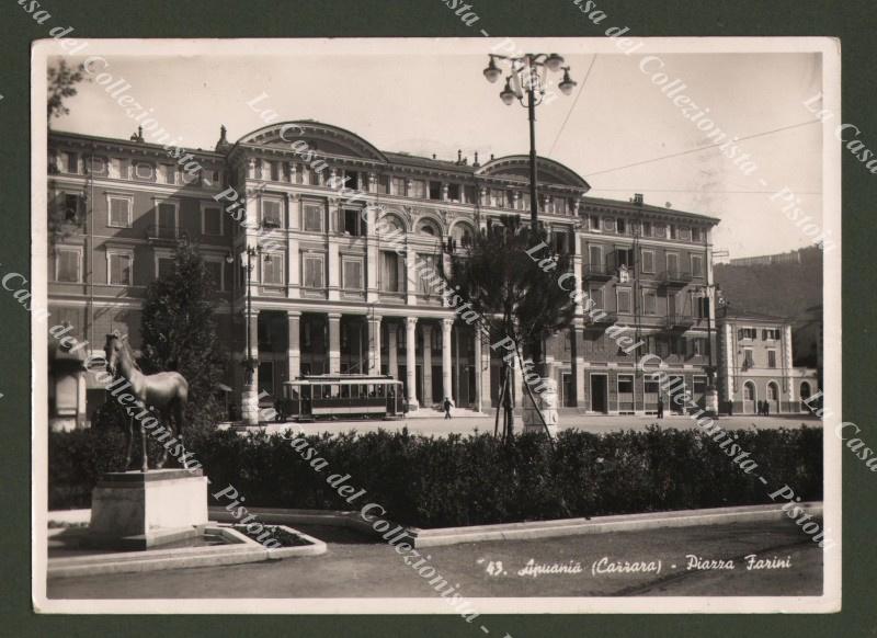 CARRARA. Piazza Farini. Cartolina d'epoca viaggiata