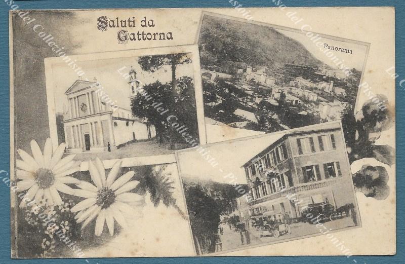GATTORNA, Genova. Saluti da. Cartolina d'epoca viaggiata