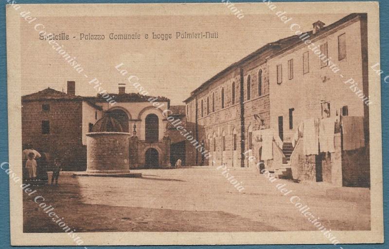 SOVICELLE, Siena. Palazzo Comunale e Logge Palmieri - Nuti. Cartolina d'epoca viaggiata