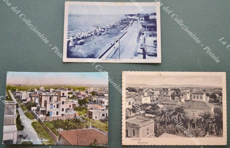 LADISPOLI, Roma. 3 cartoline d'epoca viaggiate