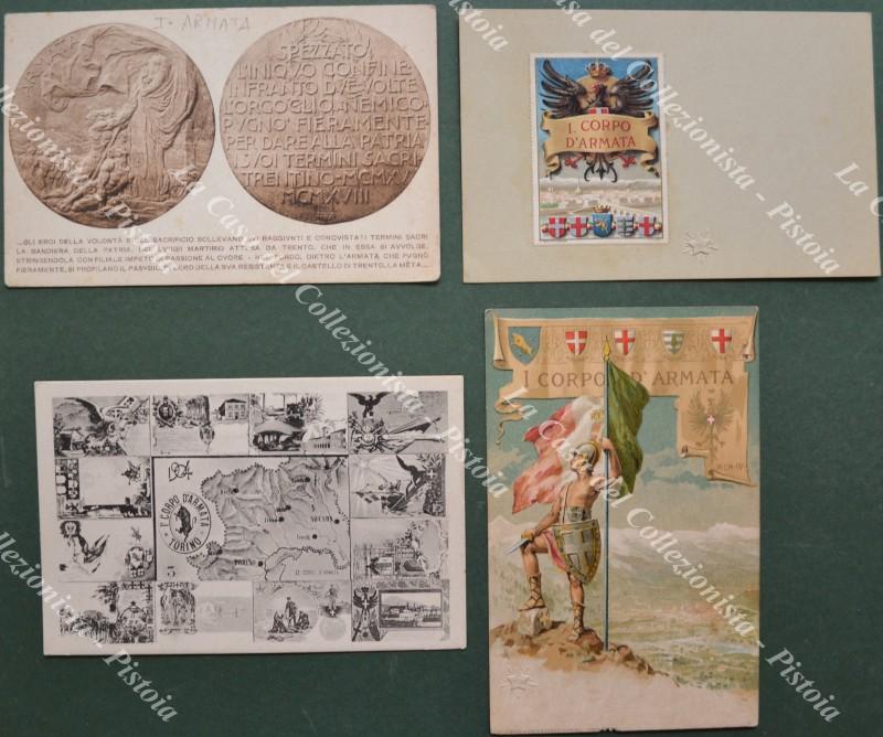 I ARMATA. 4 cartoline d'epoca inizio 1900