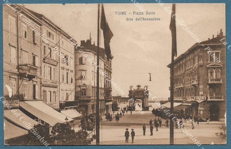FIUME, Istria, Croazia. Cartolina d'epoca viaggiata