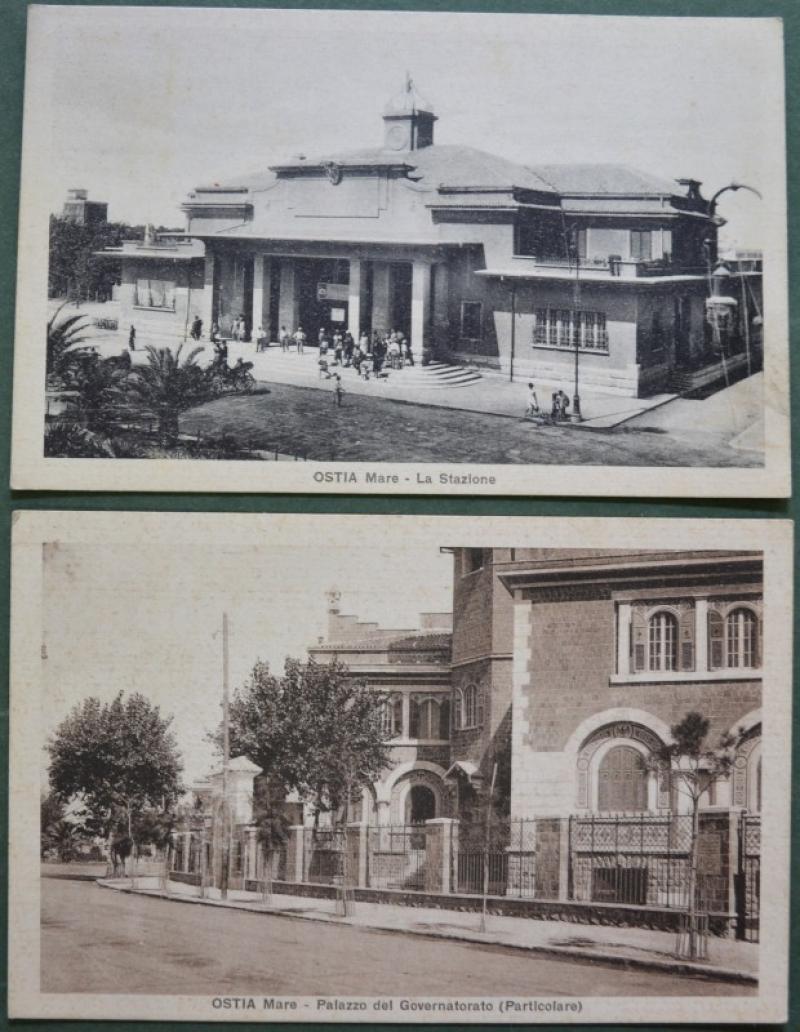 OSTIA MARE, Roma. 2 cartoline, anni 1930