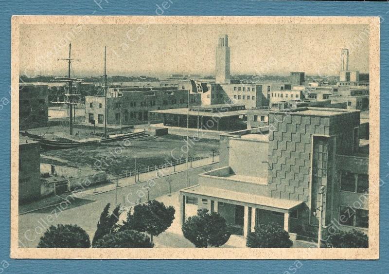 Lazio. SABAUDIA, Latina. Panorama. Cartolina d'epoca circa 1930