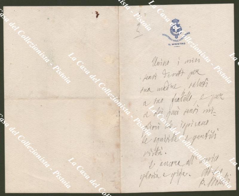 BOSELLI PAOLO (Savona 1838 – Roma 1932). Uomo politico italiano, più volte ministro.