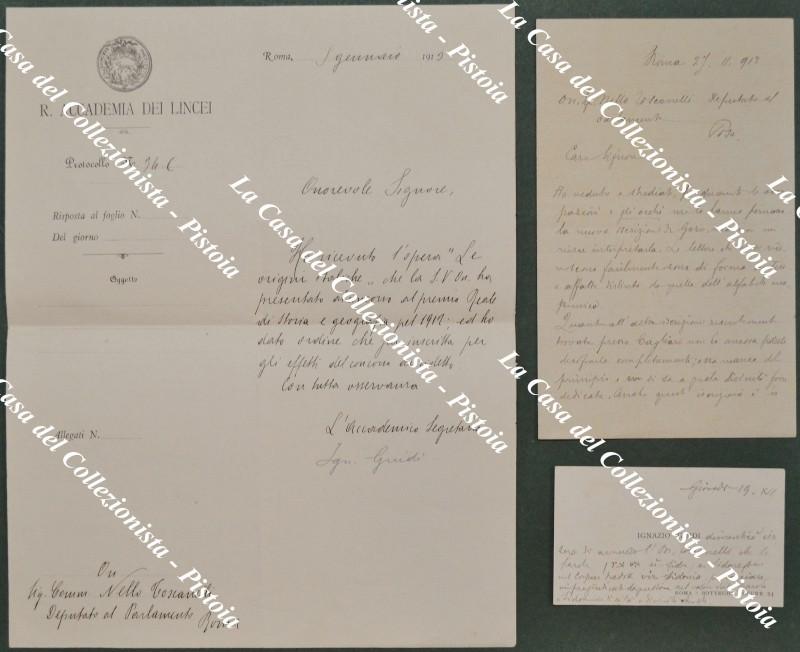 GUIDI IGNAZIO (Roma 1844 – Roma 1935). Storico, accademico, semitista e arabista italiano di fama internazionale.