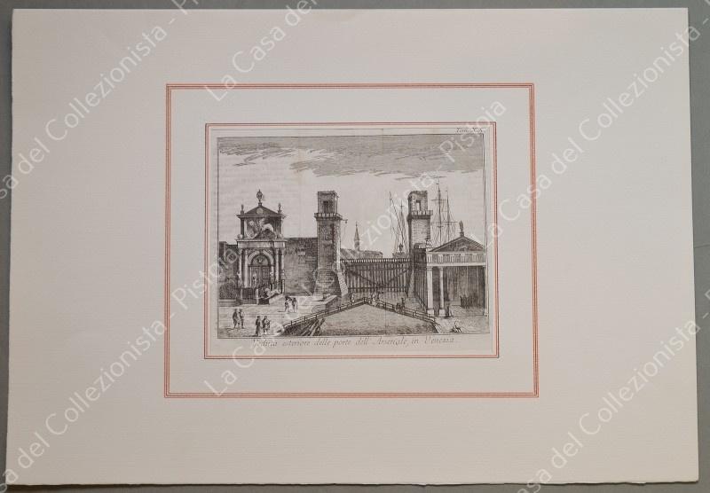 VENEZIA. Veduta esteriore della porta dell'Arsenale in Venezia. Salmon, ediz. di Venezia, 1753