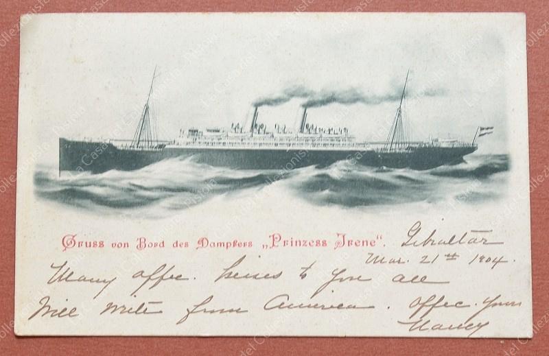 PIROSCAFO PRINCIPESSA IRENE. Cartolina d'epoca viaggiata