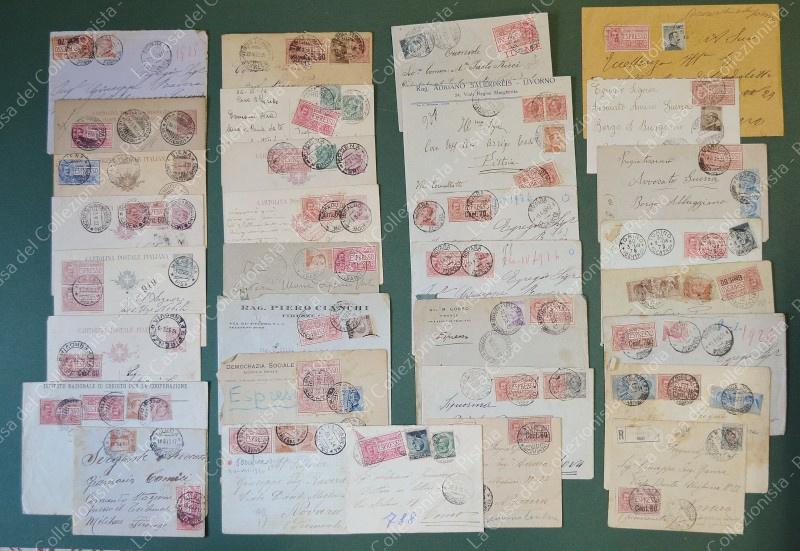 REGNO ITALIA. ESPRESSI. Insieme di 32 affrancature: 24 lettere + 8 cartoline...1908 - 1926