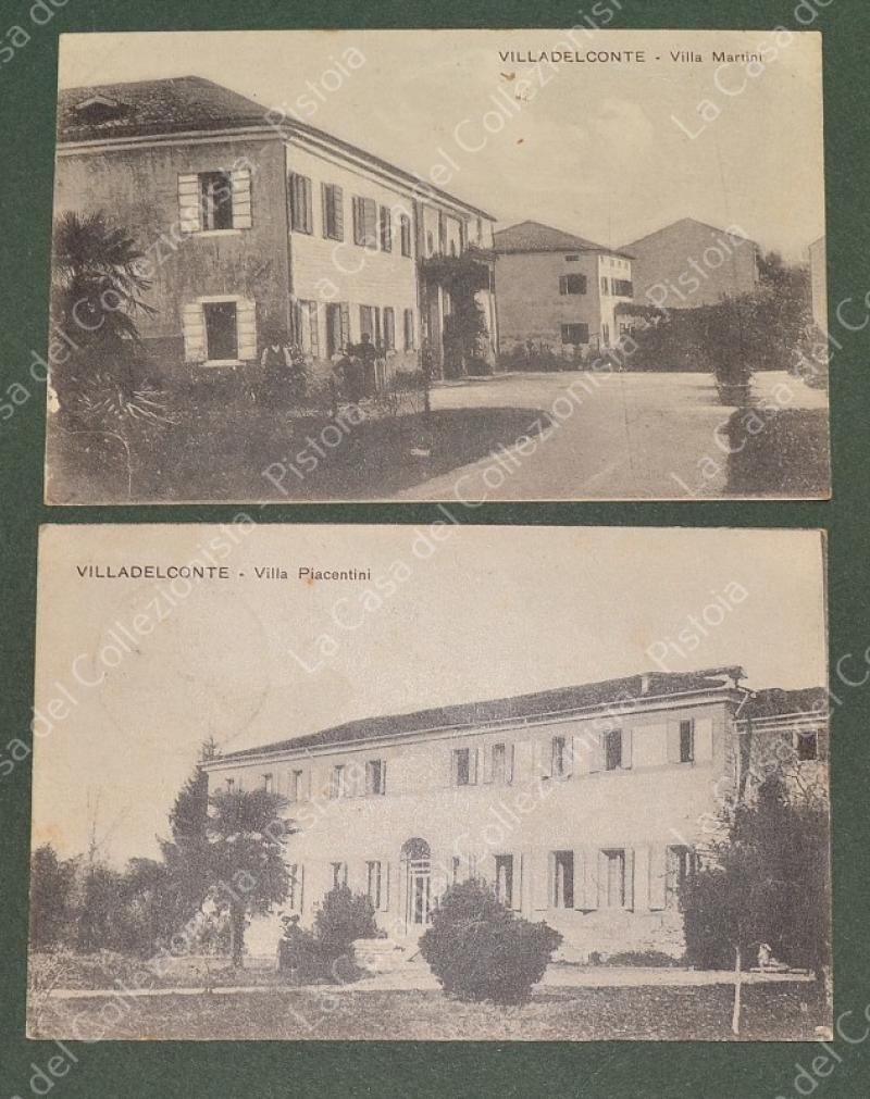 VILLA DEL CONTE, Padova. 2 cartoline d'epoca viaggiate