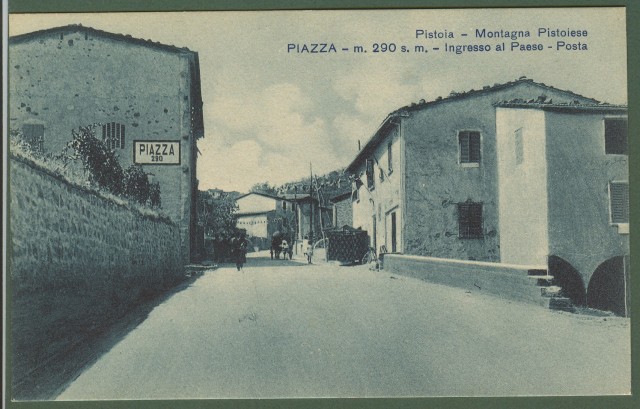 Pistoia. PIAZZA, ingresso al paese.