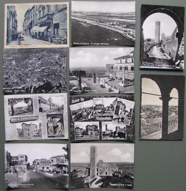 VITERBO. TARQUINIA. Dieci cartoline formato grande