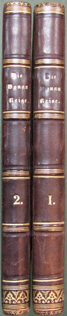 (Viaggi - illustrato '800). DIE DONAU-REISE UND IMRE SCHONSTEN ANSICHTEN. 2 volumi, circa 1850