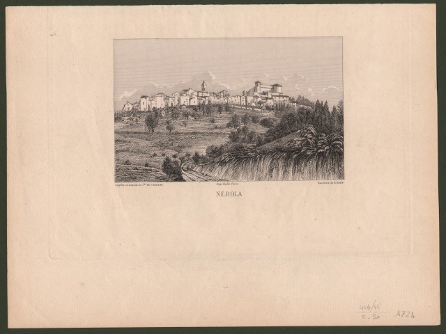 (LAZIO) NEROLA, veduta generale del paese.