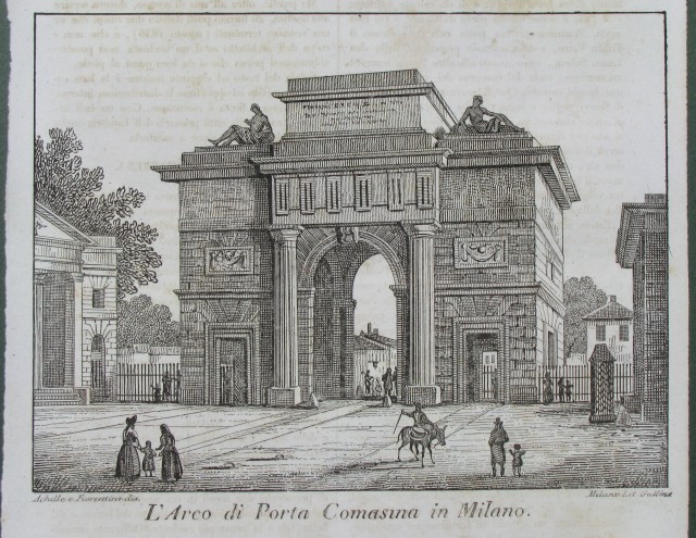 L'Arco di Porta Comasina in Milano.