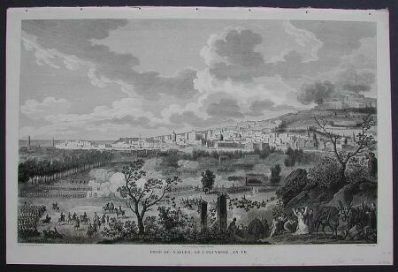 MANTOVA. Bataille de la Favorite. Splendida tavola assai decorativa, databile attorno alla metà del 1800