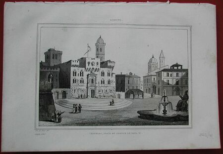 RIMINI, piazza del castello.