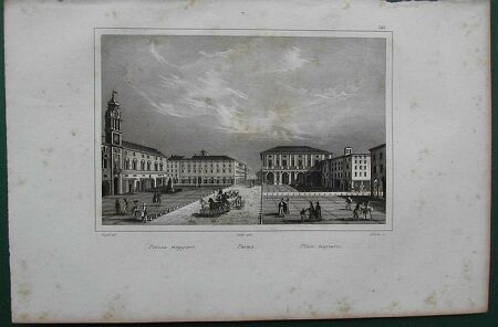 PARMA, animata e bella veduta generale di piazza Maggiore.