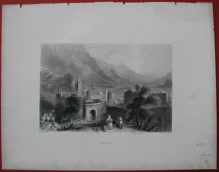 (Piemonte) Susa. Veduta generale della città .