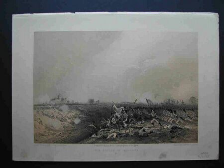 The battle of Magenta. Litografia. Bossoli Carlo, Londra, Day and Son, 1859