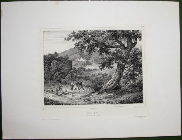 LAZIO - BRIGANTAGGIO. Marano sur la route de Subiaco. Parigi, 1825