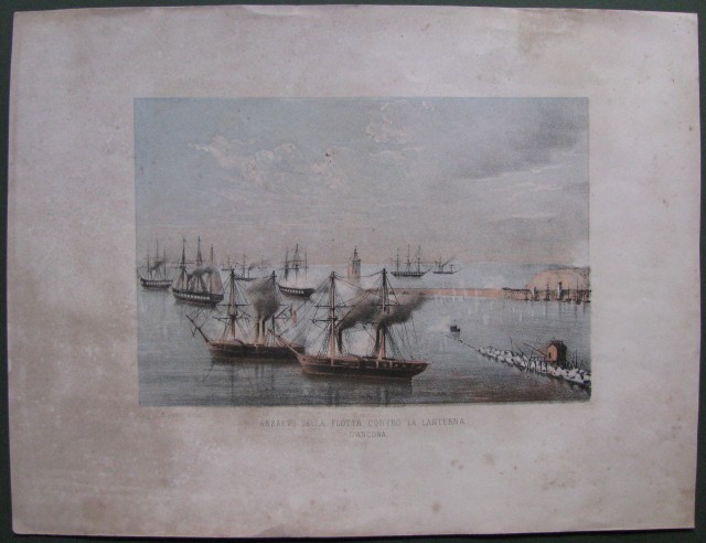 ANCONA, 'Assalto della flotta contro la Lanterna d'Ancona'.