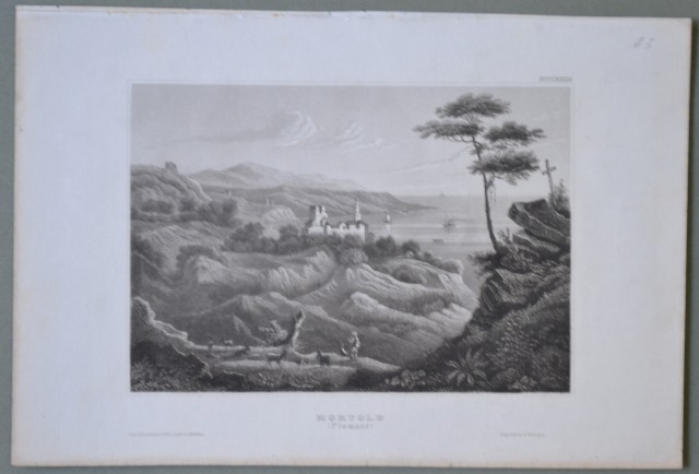 LIGURIA ' MORTOLA. Panoramica veduta.