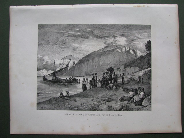 CAPRI, 'Grande Marina. Arrivo di una barca'.