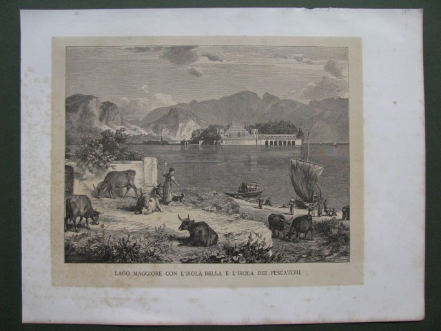 LAGO MAGGIORE CON L'ISOLA BELLA E L'ISOLA DEI PESCATORI.
