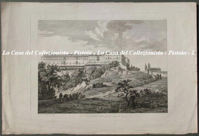 (LAZIO - MONTECASSINO) Vue du Mont Cassin dans le Royaume de Naples.