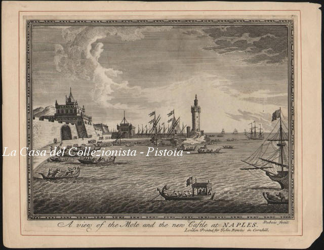 CAMPANIA - NAPOLI.  A view of the Mole and new Castle at Naples.