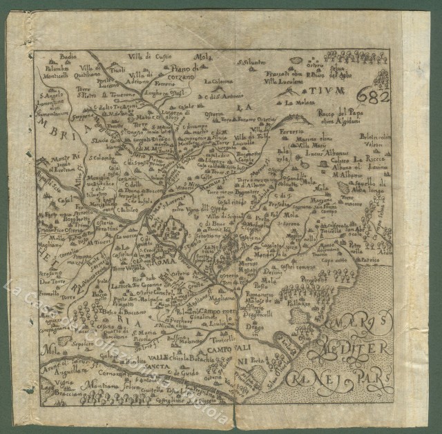 ROMA e dintorni. Cartina dei dintorni di Roma.