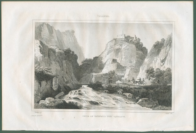 CALABRIA. Veduta di Gavatello presso Squillace. Da Italie Pittoresque anno 1836